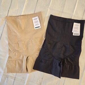 JOCKEY Skimmies XXL Seamless High Waist Mid Thigh Short Shapewear NWT **2 Pairs*